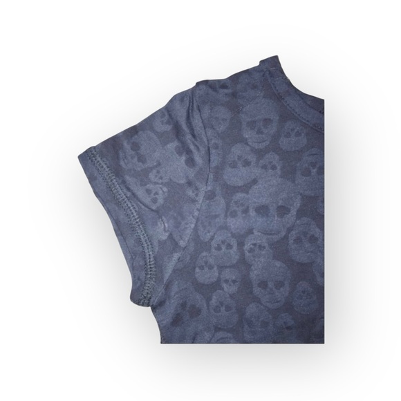 new ☺︎︎ me.n.u ☺︎︎ Skull Burnout Tee T Shirt ☺︎︎ Slate ☺︎︎ Size 4 / 5 / 6 / 6X - Picture 10 of 16